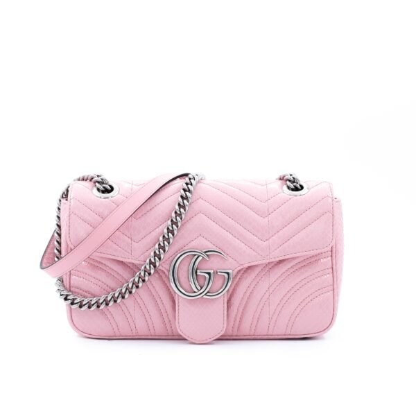 Gucci Gucci Borsa media GG Marmont in pitone