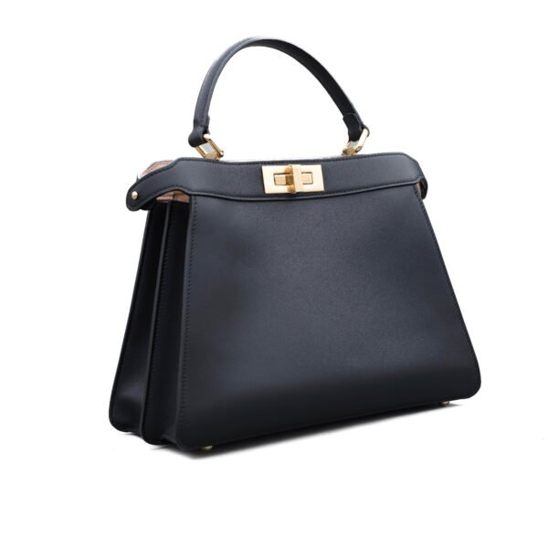 Fendi Borsa media Fendi Peekaboo in pelle nera