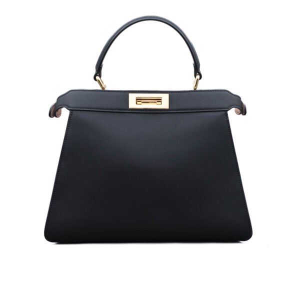 Fendi Borsa media Fendi Peekaboo in pelle nera