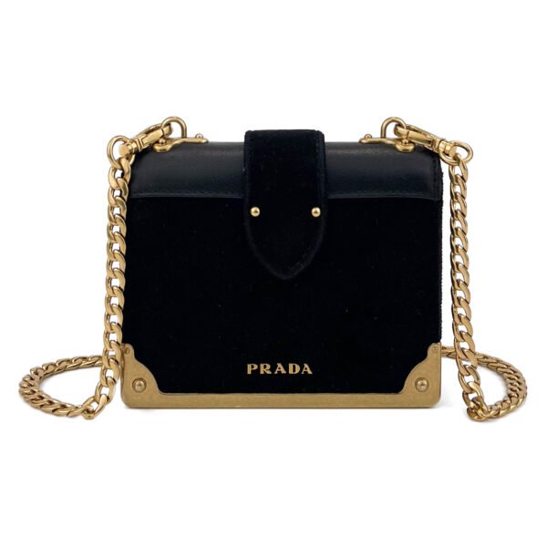 Prada Prada Velluto Micro Cahier Crossbody Bag