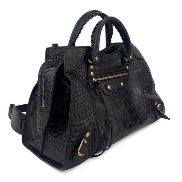 Balenciaga Borsa Balenciaga Neo Classic City in pelle goffrata con coccodrillo