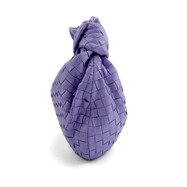 Bottega Veneta Borsa Bottega Veneta Teen Jodie in pelle intrecciata color lavanda