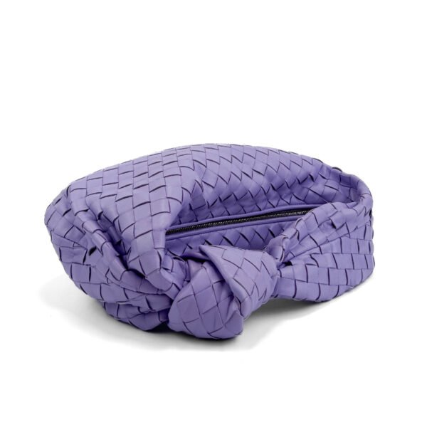 Bottega Veneta Borsa Bottega Veneta Teen Jodie in pelle intrecciata color lavanda