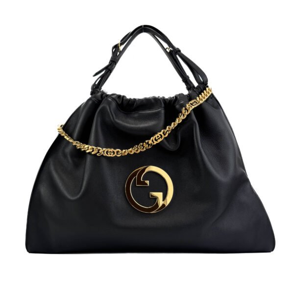 Gucci Gucci Blondie - Borsa Tote grande in pelle con dettaglio a catena