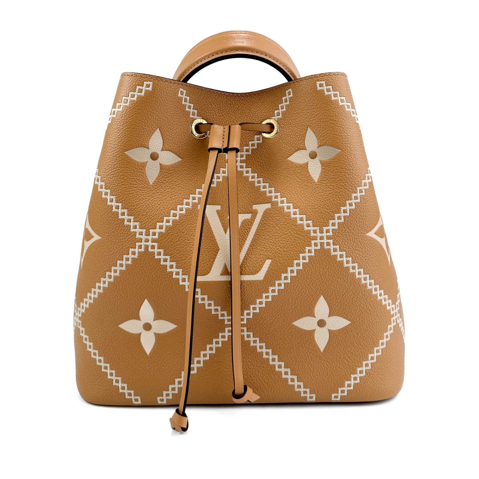 Louis Vuitton Louis Vuitton - Borsa a secchiello NéoNoé MM in pelle empreinte bicolore