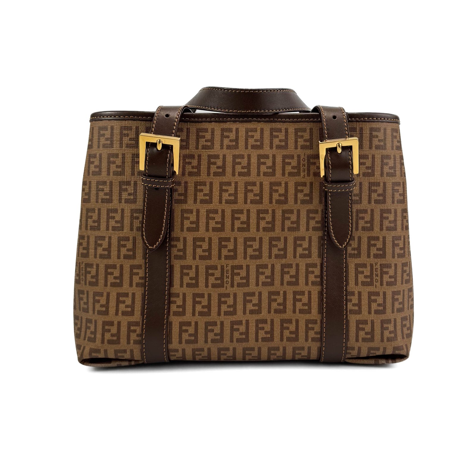 Fendi Borsa shopping Fendi Runaway in tela monogramma FF