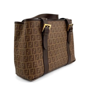 Fendi Borsa shopping Fendi Runaway in tela monogramma FF