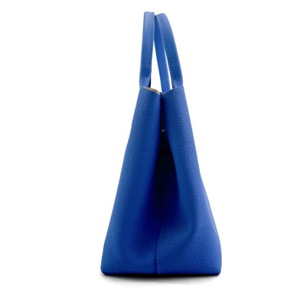 Longchamp Borsa Longchamp Roseau con manico superiore in pelle blu vibrante