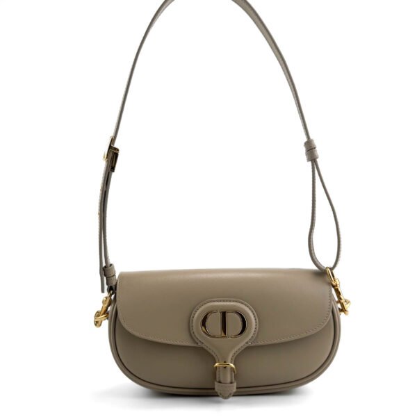 Dior Borsa Dior Bobby East-West in pelle morbida color taupe