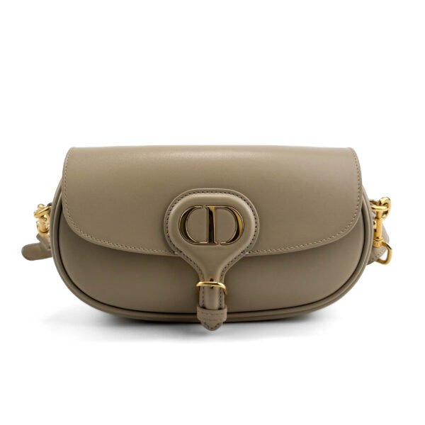 Dior Borsa Dior Bobby East-West in pelle morbida color taupe