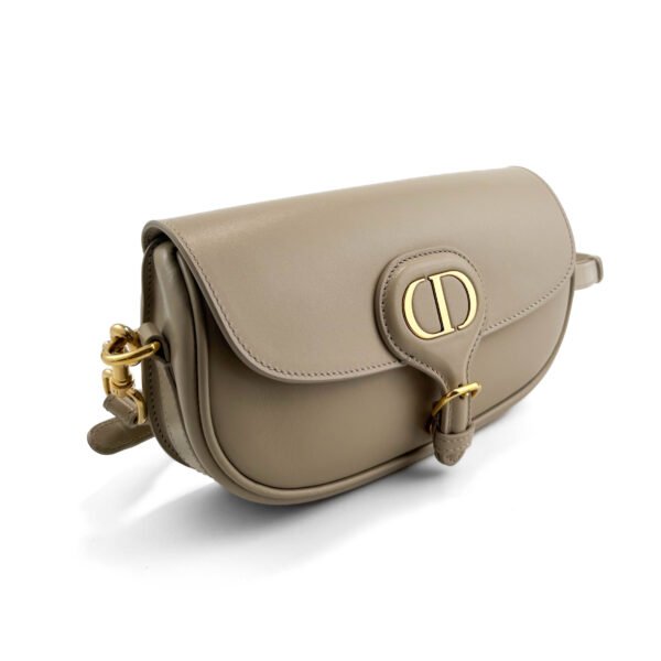 Dior Borsa Dior Bobby East-West in pelle morbida color taupe