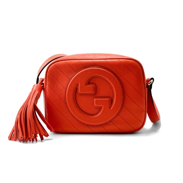 Gucci Gucci Soho Disco Bag in pelle arancione vibrante