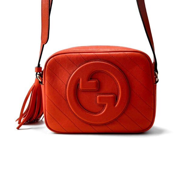 Gucci Gucci Soho Disco Bag in pelle arancione vibrante