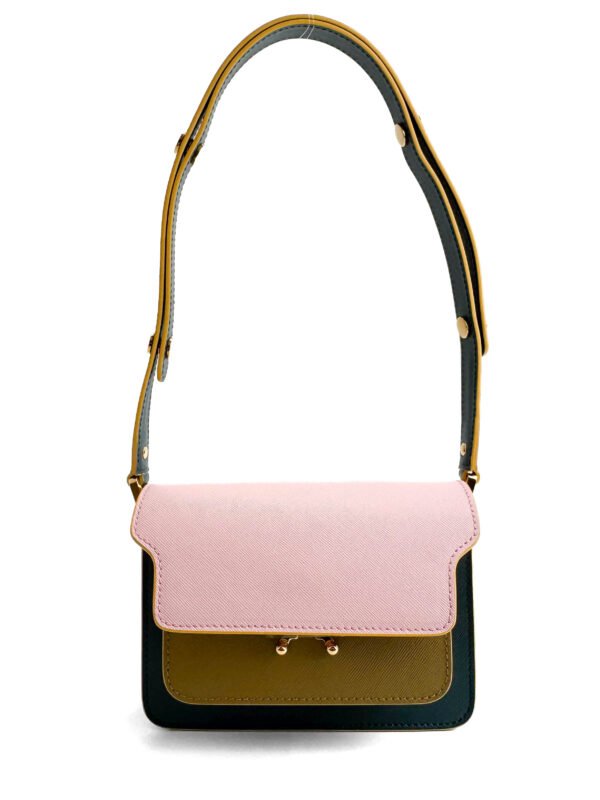 Marni Marni Mini Trunk Bag in pelle multicolore