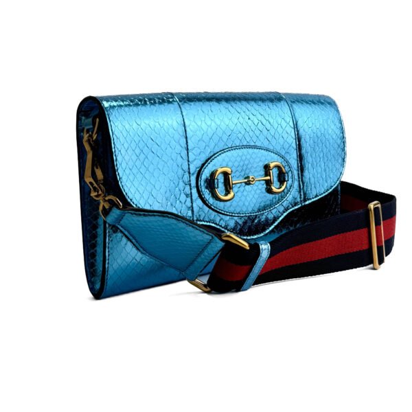 Gucci Borsa Gucci Horsebit 1955 Edizione Speciale in Pelle di Pitone