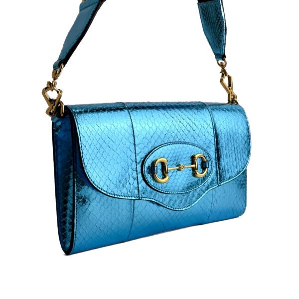 Gucci Borsa Gucci Horsebit 1955 Edizione Speciale in Pelle di Pitone