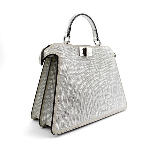 Fendi Borsa a tracolla Fendi Peekaboo ISeeU cristallizzata in edizione limitata