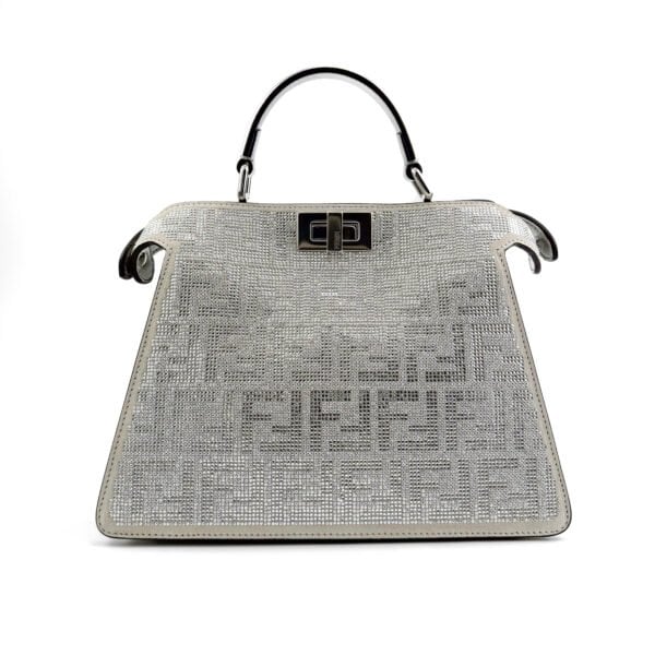 Fendi Borsa a tracolla Fendi Peekaboo ISeeU cristallizzata in edizione limitata