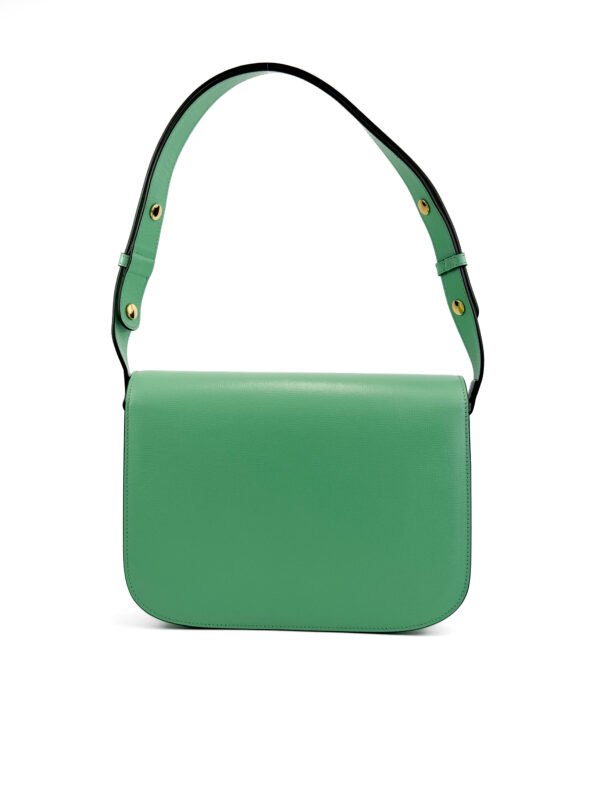 Gucci Borsa a tracolla Gucci Horsebit 1955 in pelle verde vibrante