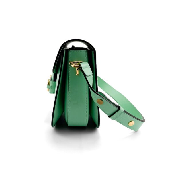 Gucci Borsa a tracolla Gucci Horsebit 1955 in pelle verde vibrante