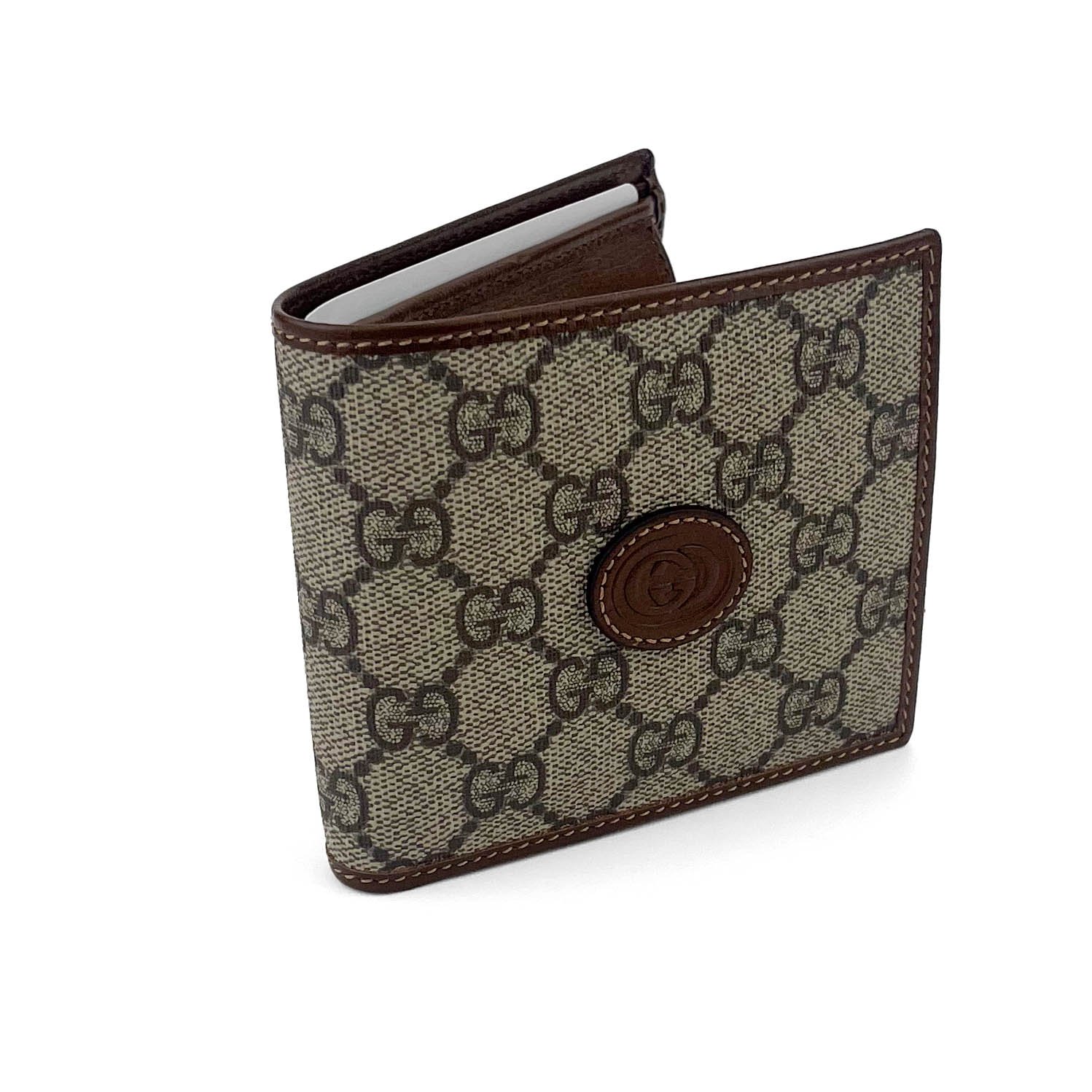 Gucci Portafoglio Bifold in Tela GG