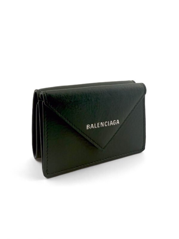 Balenciaga Mini Portafoglio Papier In Verde