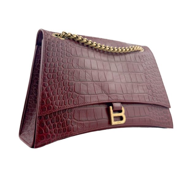 Crush Chain Bag Embossed Croc