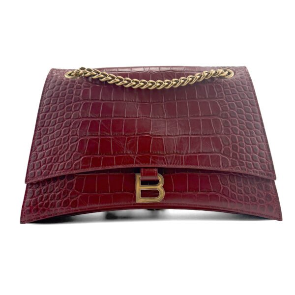 Crush Chain Bag Embossed Croc