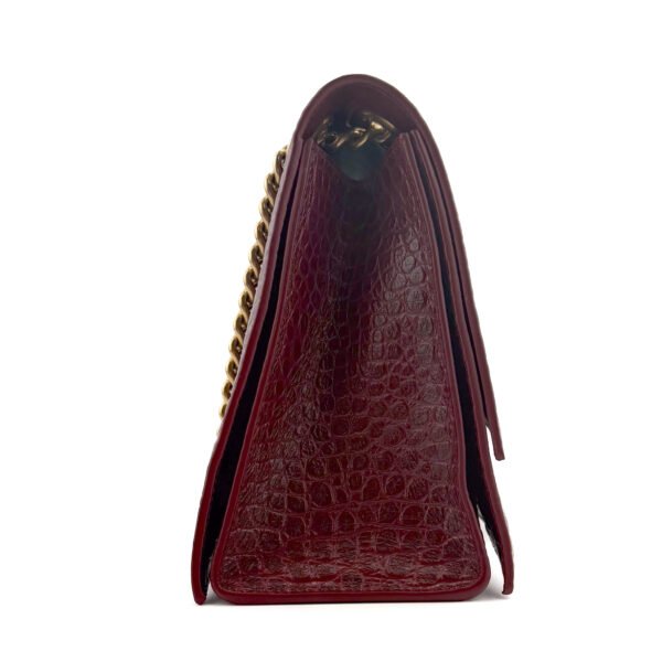 Crush Chain Bag Embossed Croc