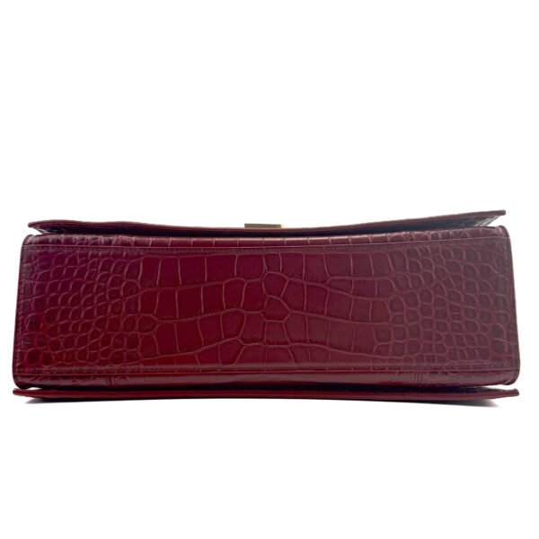 Crush Chain Bag Embossed Croc