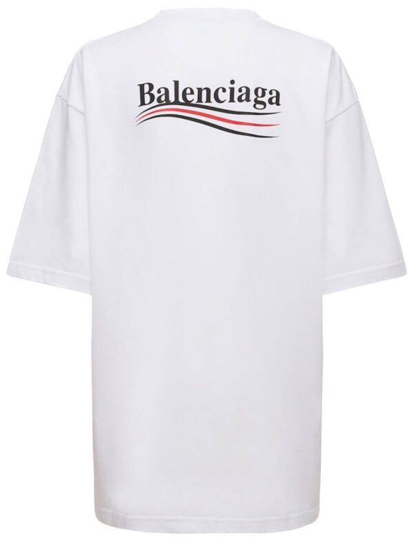 Balenciaga T-shirt oversize in jersey di cotone con logo -XS