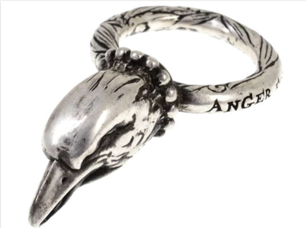 Gucci Anello Silver Anger Forest Eagle Head Argento